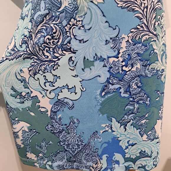 Jean-Pierre Klifa Paisley Fairy Square Neck Denim Multi- Color NWT - Picture 11 of 13